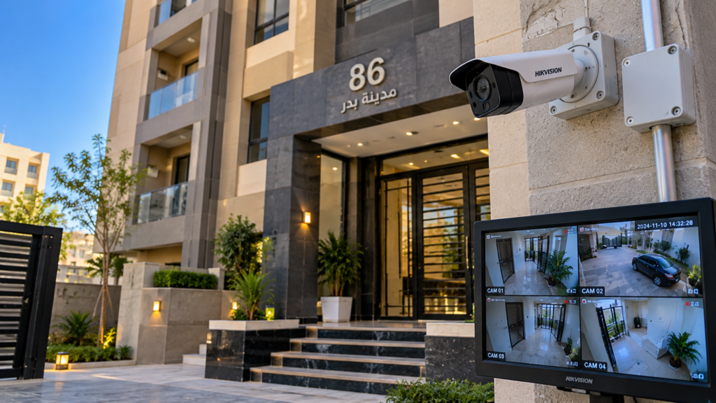 مشروع عمارة 86 بمدينة بدر – البنية التحتية للشبكة ونظام المراقبة